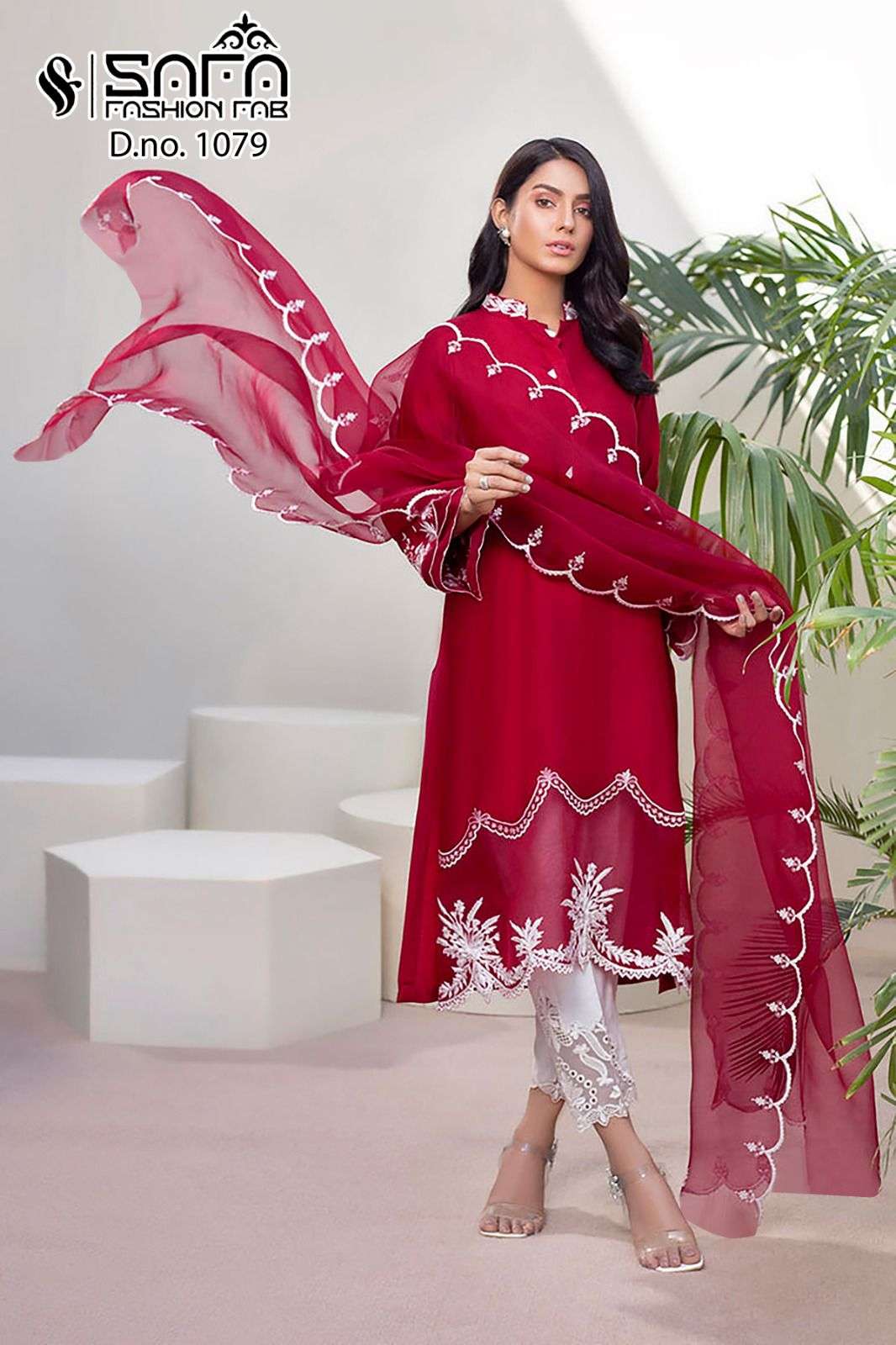 safa fashion fab 1079 series georgette designer salwar kameez collection 2023