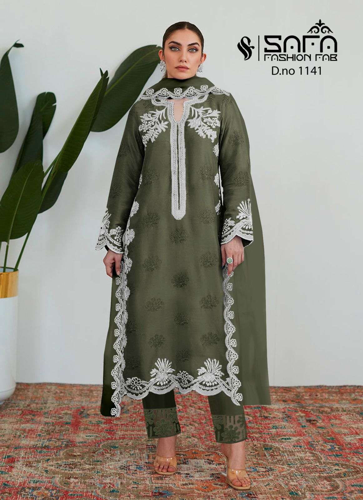 safa fashion fab 1141 dark colour readymade designer pakistani salwar suits collection 2023