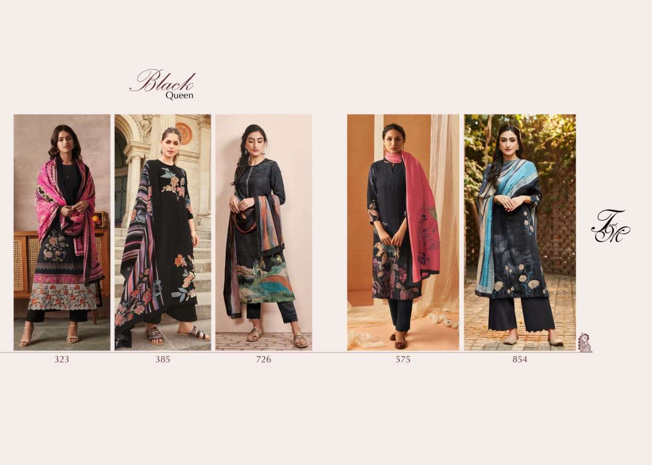 sahiba black queen digital print with work designer salwar suits wholesale collection 2023