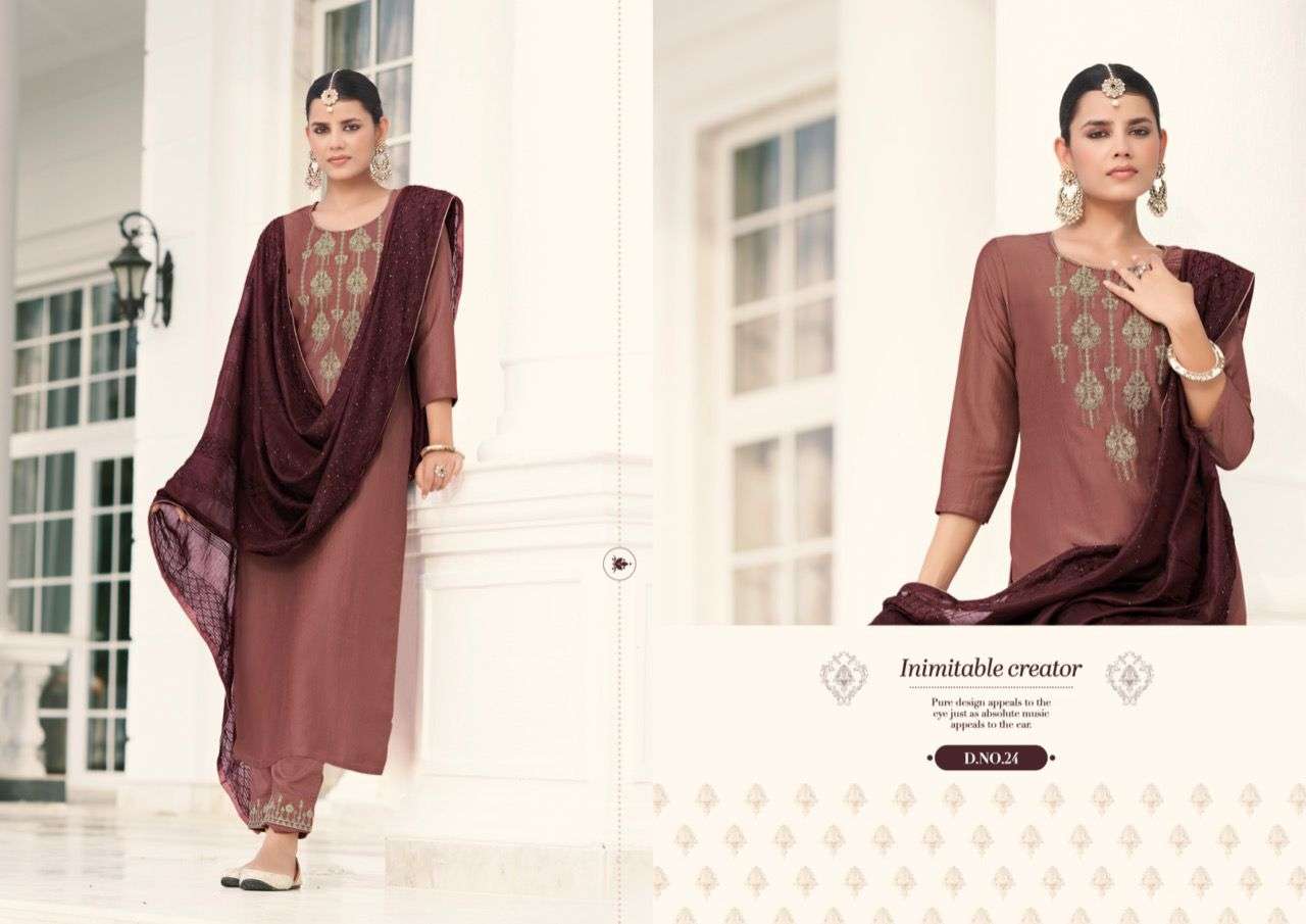 sam&tani nora 21-26 series silk designer salwar suits catalogue wholesale price surat
