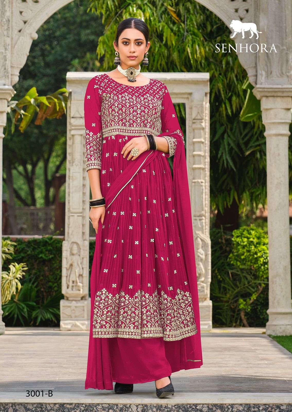 senhora rumana 3001 series stylish look designer salwar suits wholesale surat