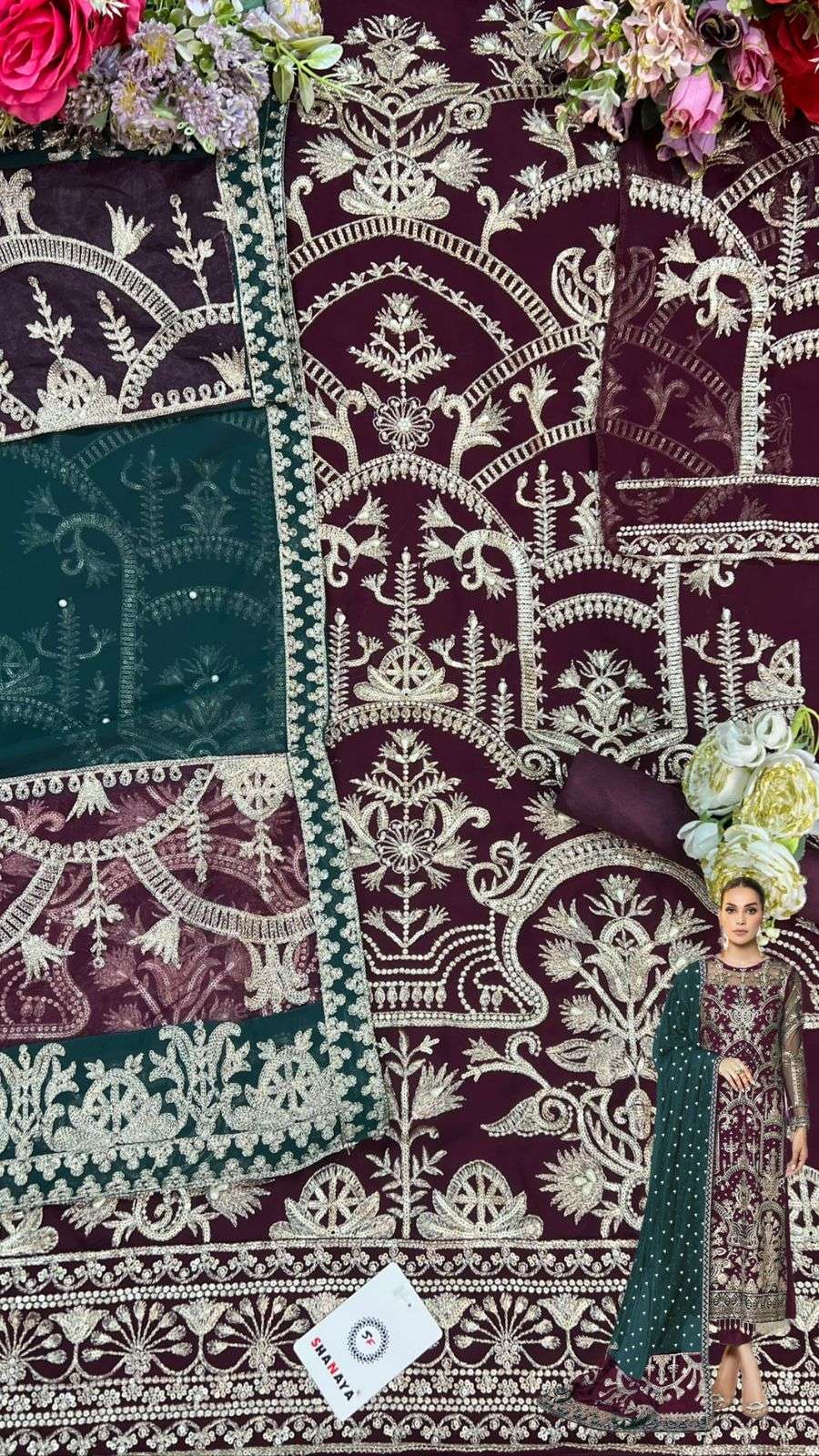 shanaya fashion 132 colour latest designer pakistani salwar suits online wholesaler in surat