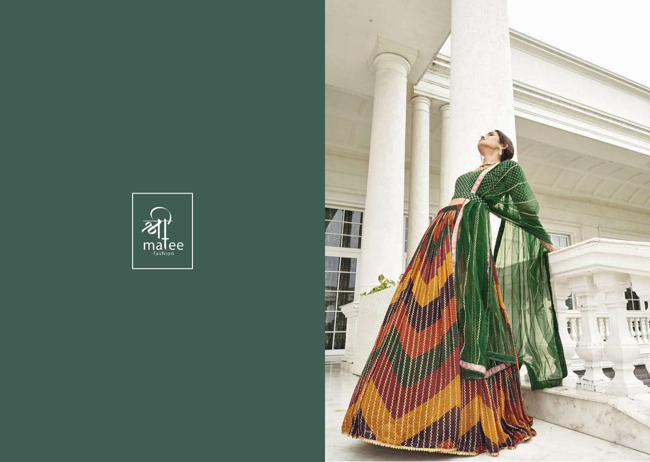 shreematee fashion kiasha 145-148 series party wear designer lehenga catalogue wholesale surat