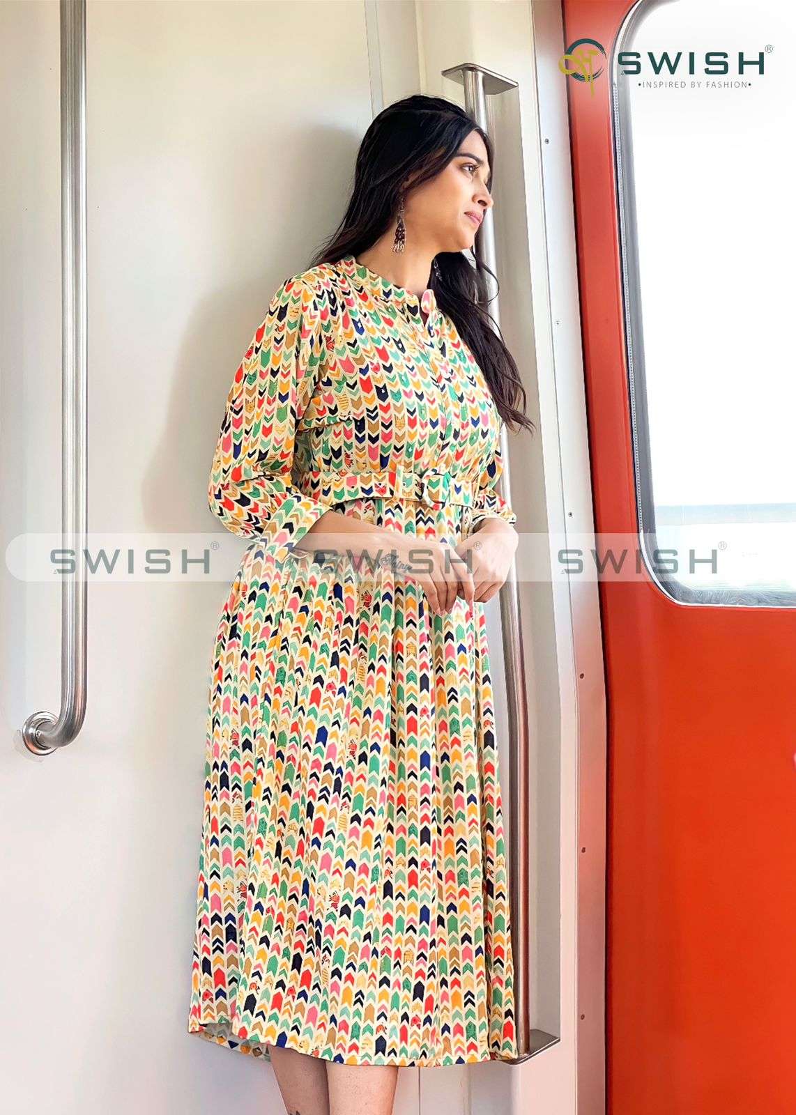 swish metro girls fancy look designer kurtis catalogue wholesale design 2023