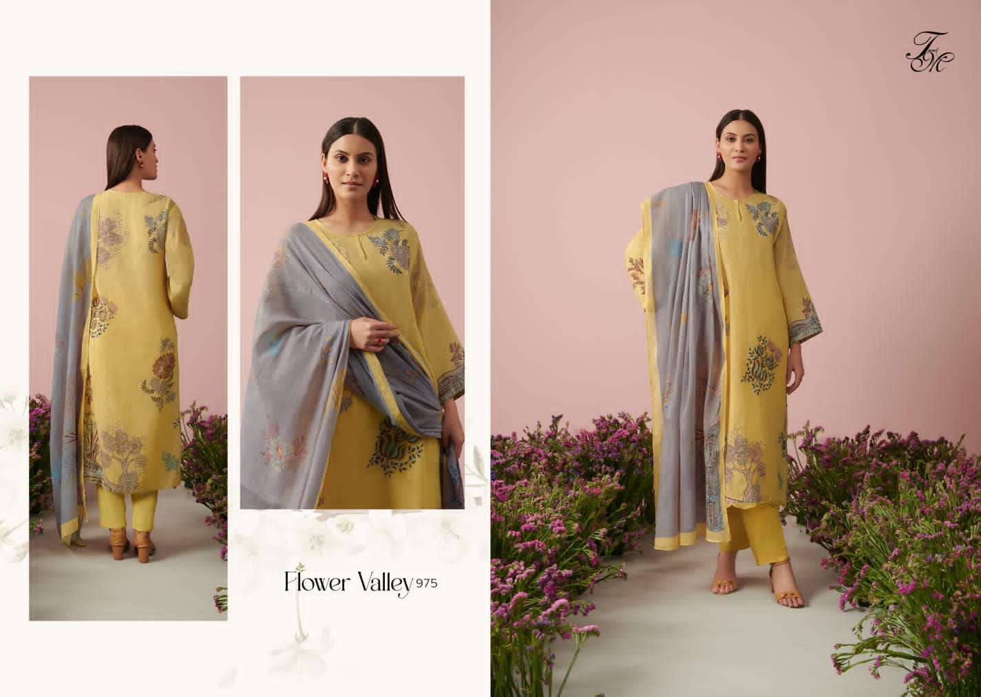 t&m flower valley stylish designer salwar kameez catalogue wholesale price surat 