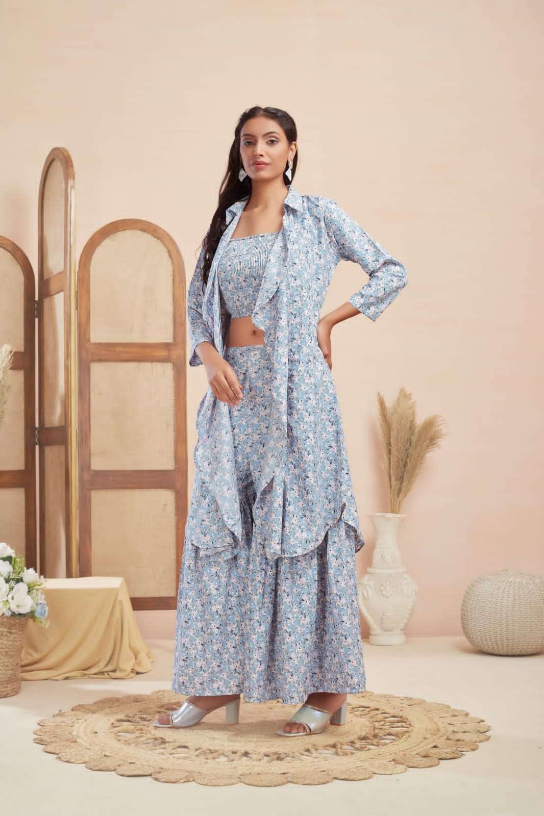 v.raaji 1001 series latest designer dress cord set wholesale price surat