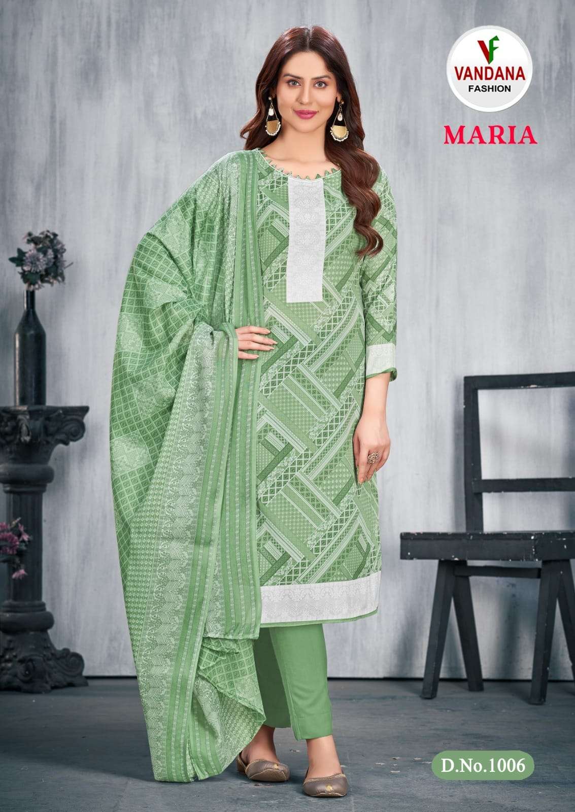 vandana fashion maria vol-1 1001-1010 series soft cotton designer salwar suits catalogue wholesale price surat