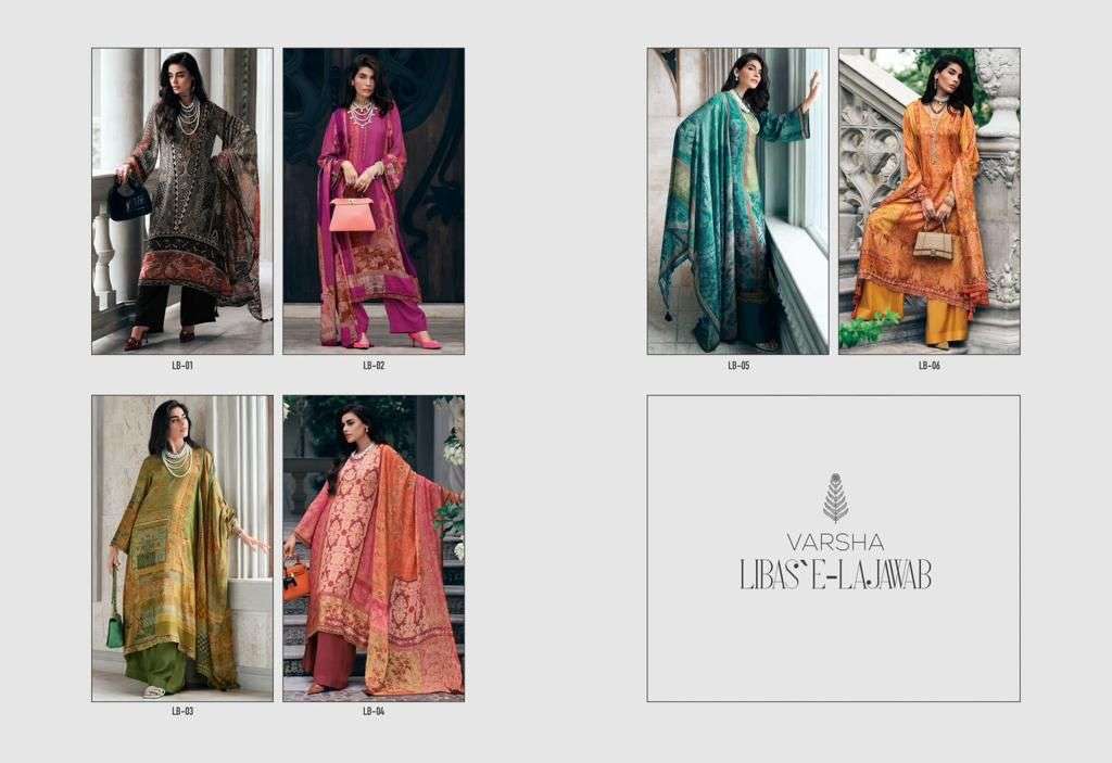 varsha fashion libas e lajawab trendy designer salwar kameez catalogue online dealer surat