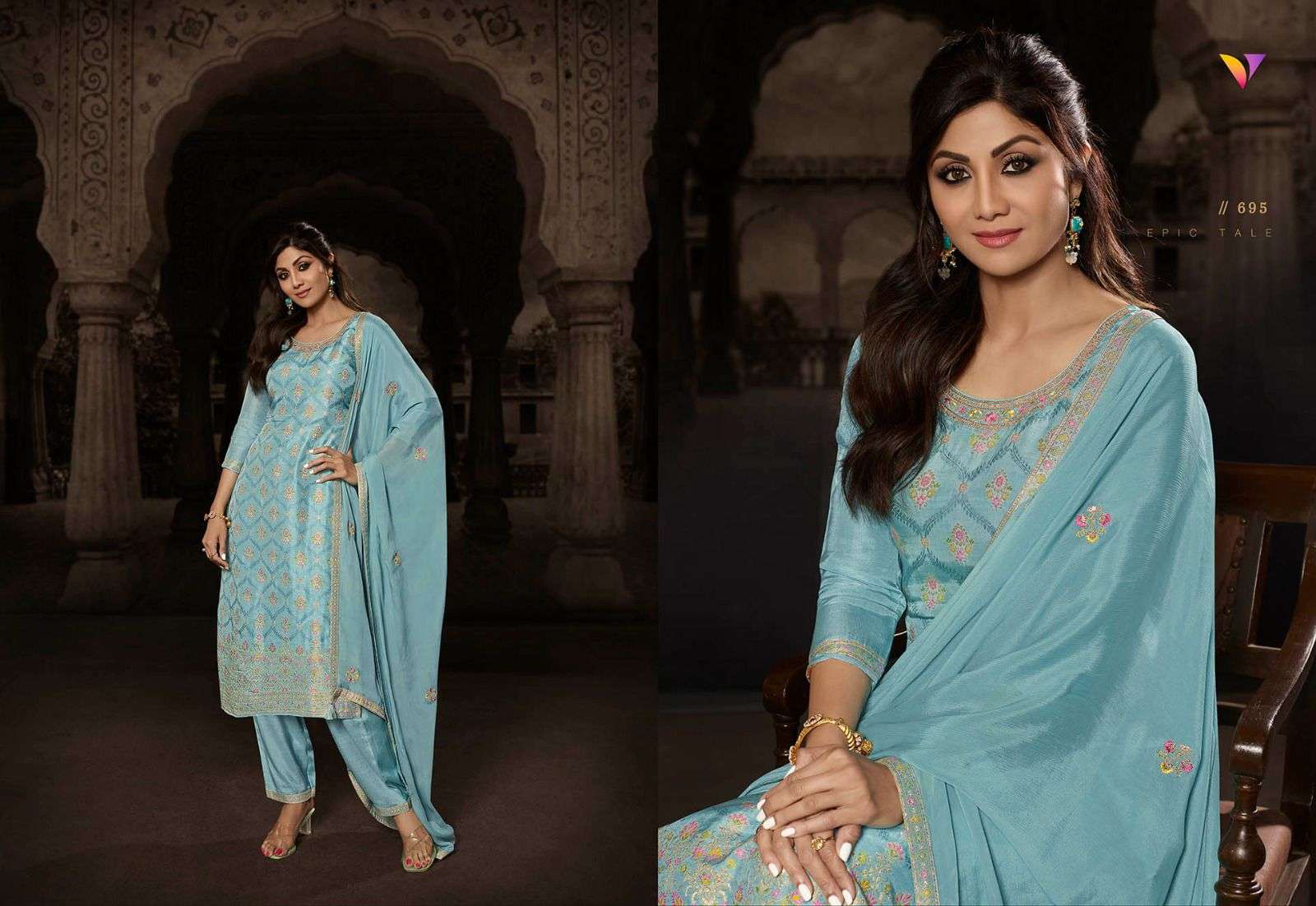 vatsam shilpa vol-4 691-696 series party wear designer salwar suits catalogue wholesale price surat
