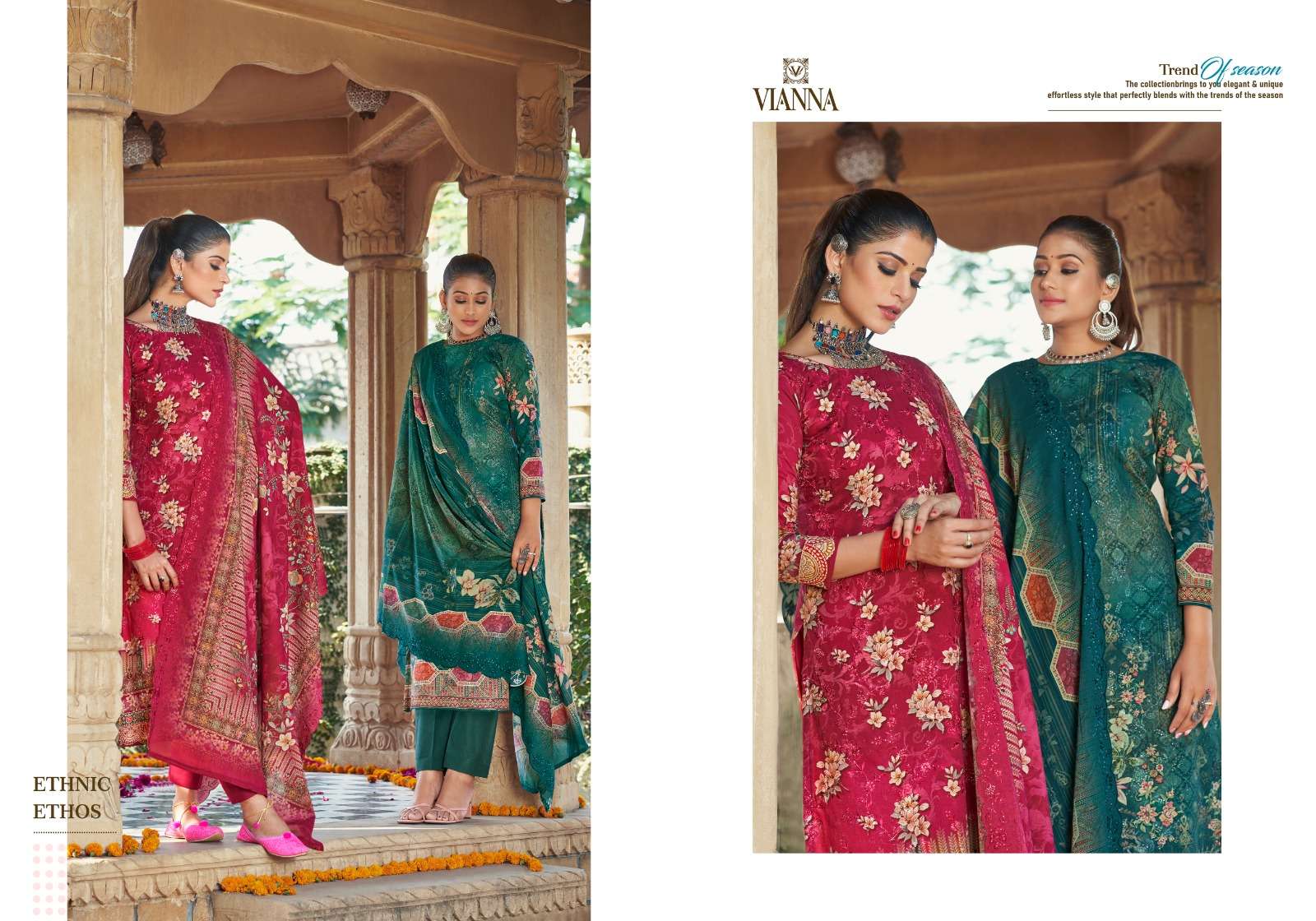 vianna simran 3901-3906 series pure cotton designer salwar kameez catalogue wholesaler surat 