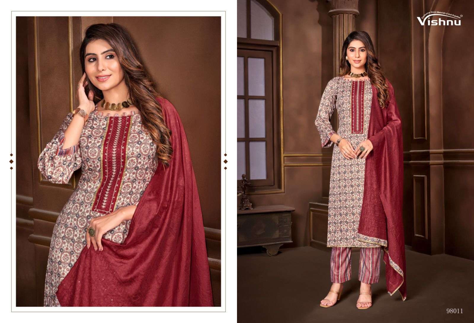 vishnu impex fitoor vol-2 98001-98012 series fancy designer salwar suits catalogue collection 2023