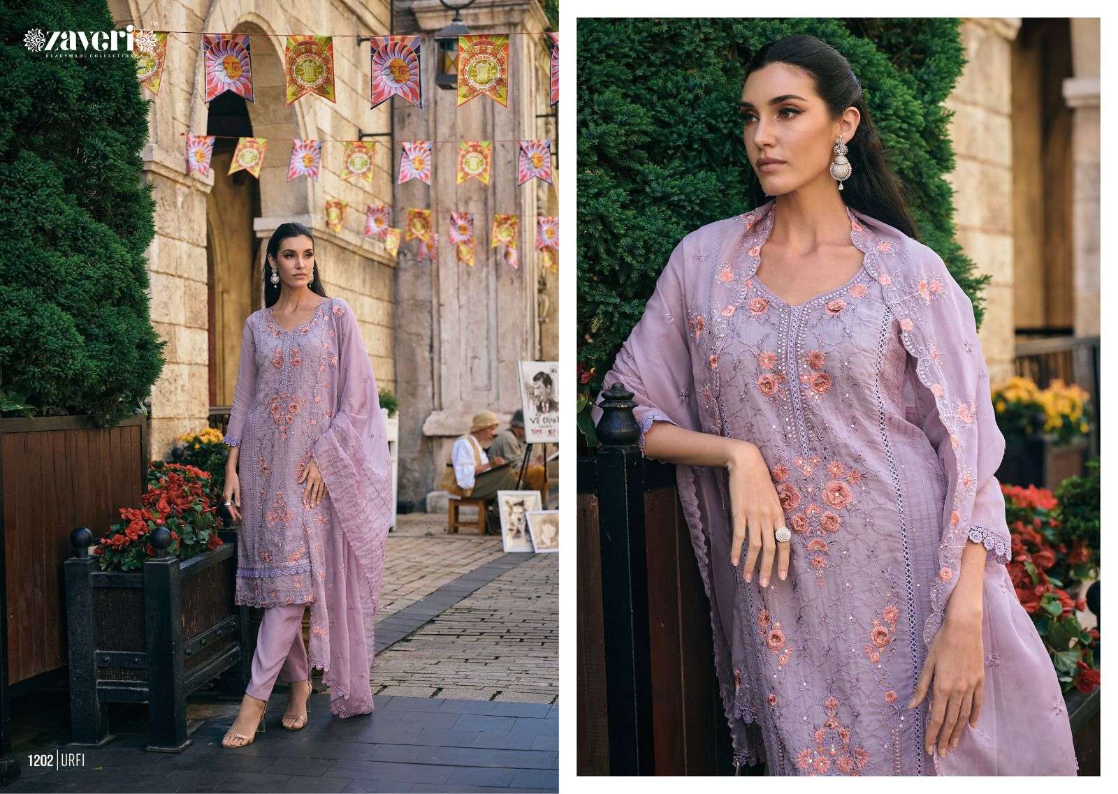 zaveri urfi 1201-1204 series latest designer dress catalogue readyamde collection surat