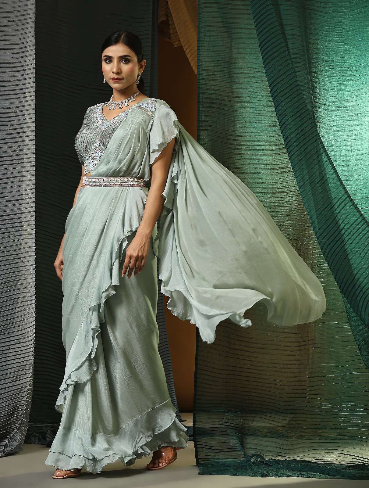 amoha 1016322 design colour designer ready to wear saree wholesaler surat gujarat
