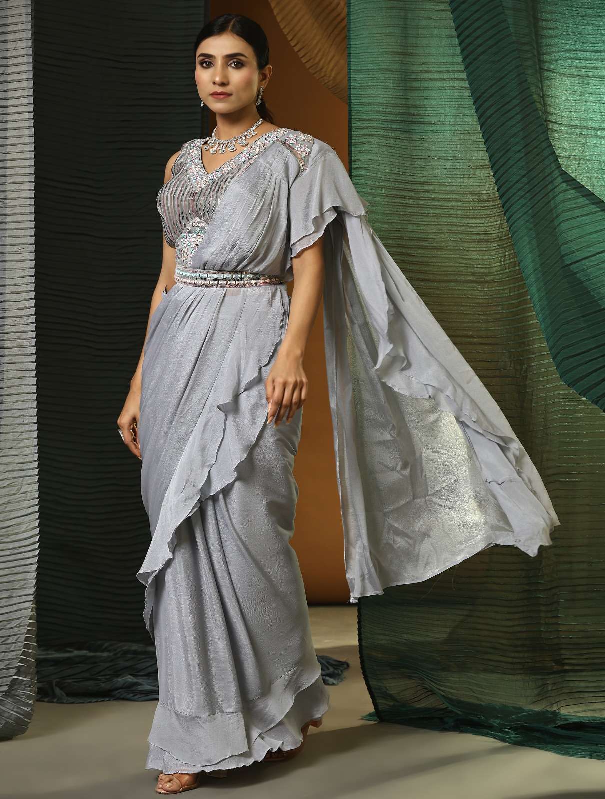 amoha 1016322 design colour designer ready to wear saree wholesaler surat gujarat