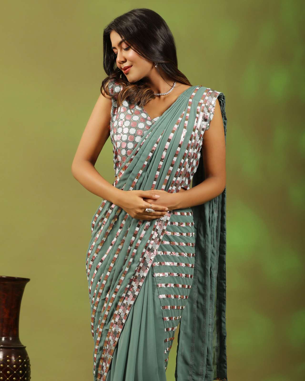 amoha 248 colour by amoha ready to wear party wear saree wholesaler surat gujarat
