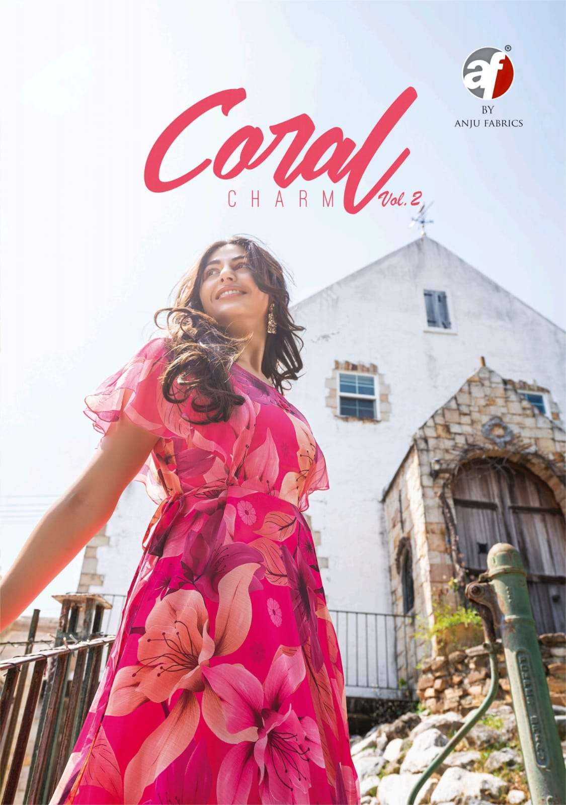 anju fabrics coral charm vol-2 2911-2916 series designer trendy kurti wholesaler surat