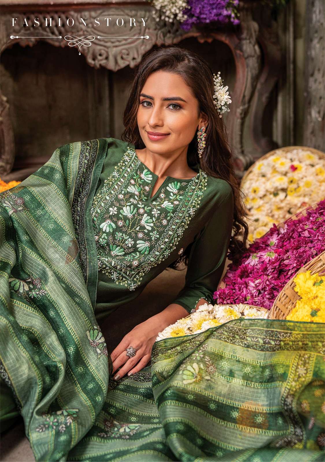 Anju Fabrics Gazal 3121-3126 Series Designer party wear Wedding Wear Kurti Wholesaler