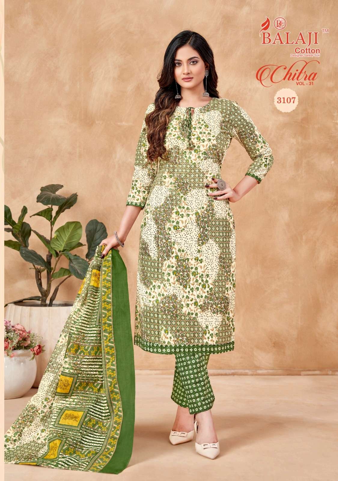balaji chitra vol-31 3101-3110 series latest fancy salwar kameez wholesaler surat gujarat