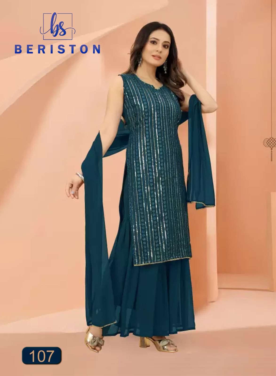 beriston bs vol-1 101-108 series designer readymade party wear salwar kameez wholesaler surat