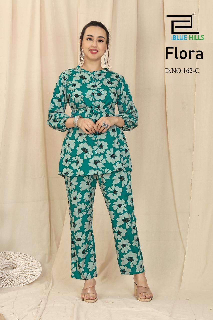 bluehills flora 162 colour series latest trendy cord-set at wholesaler price surat gujarat