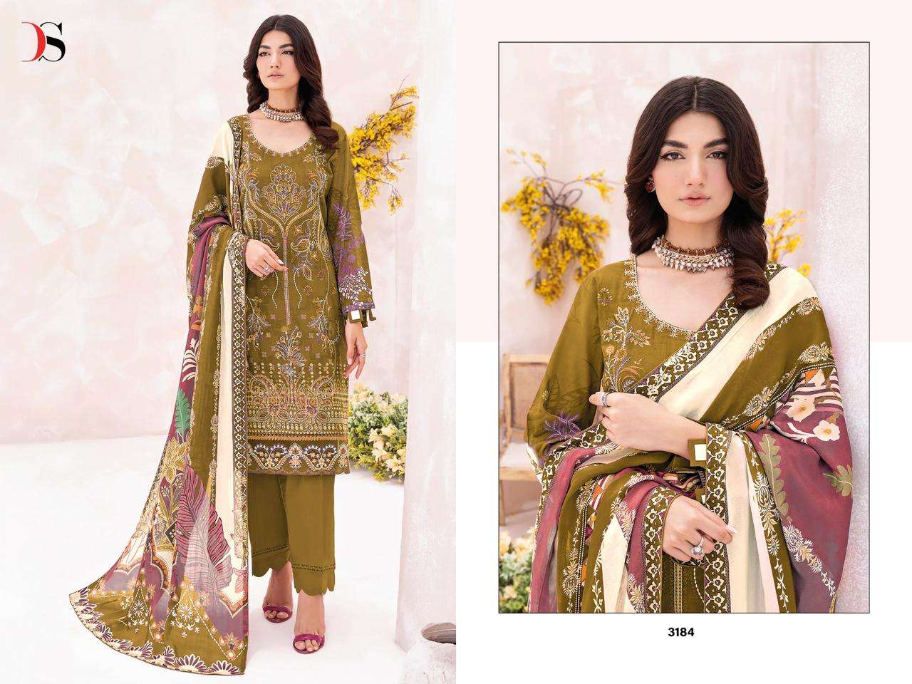 cheveron lawn vol-8 by deepsy suits pure cotton self embroidered salwar kameez wholesale price 
