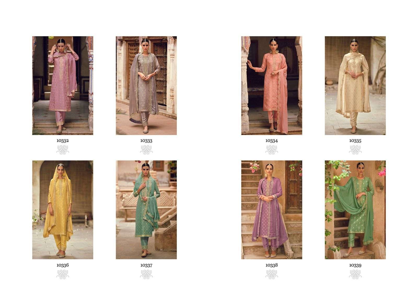 cindrella maharani vol-2 10332-10339 series designer latest trendy pakistani salwar kameez wholesaler surat