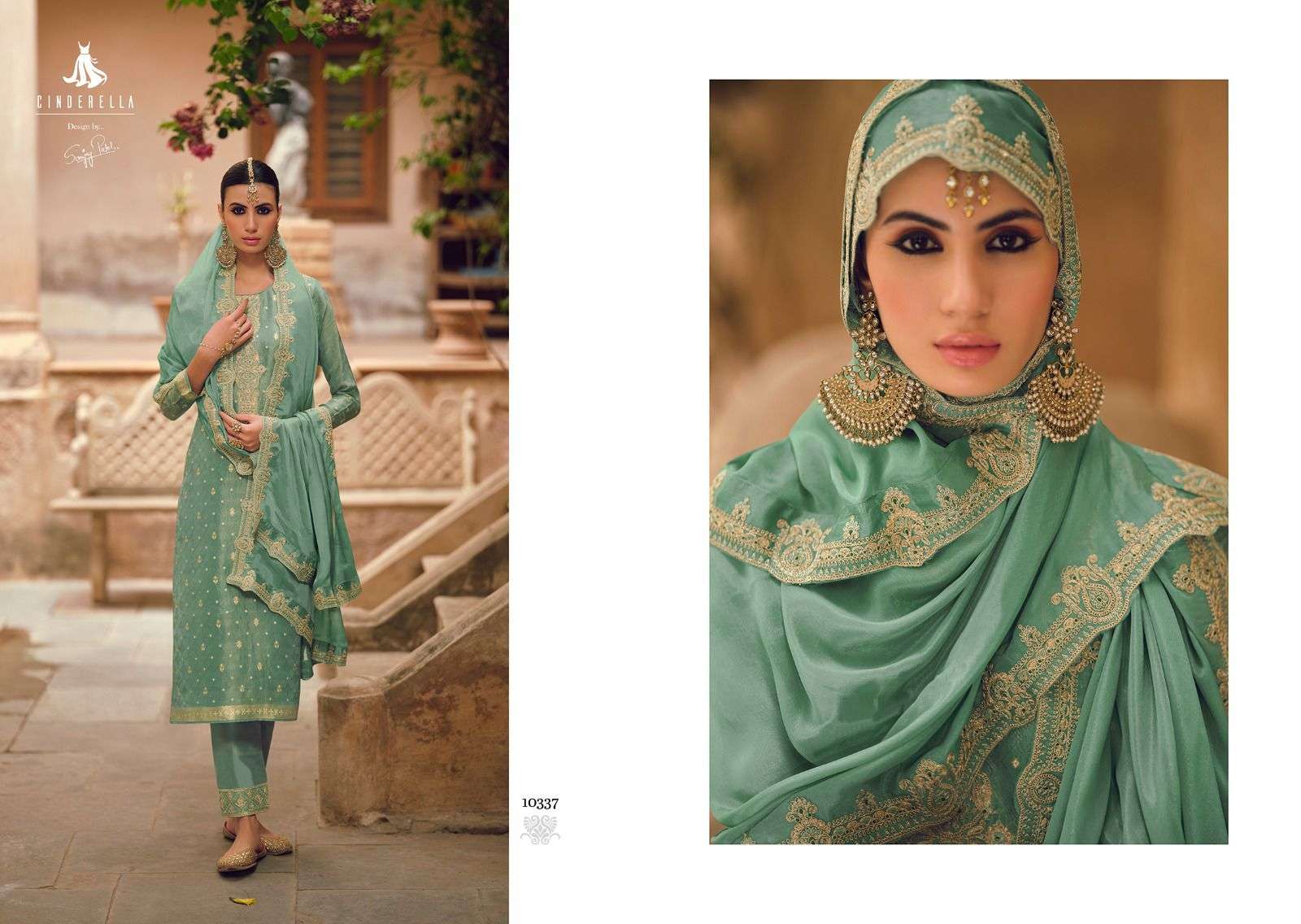cindrella maharani vol-2 10332-10339 series designer latest trendy pakistani salwar kameez wholesaler surat