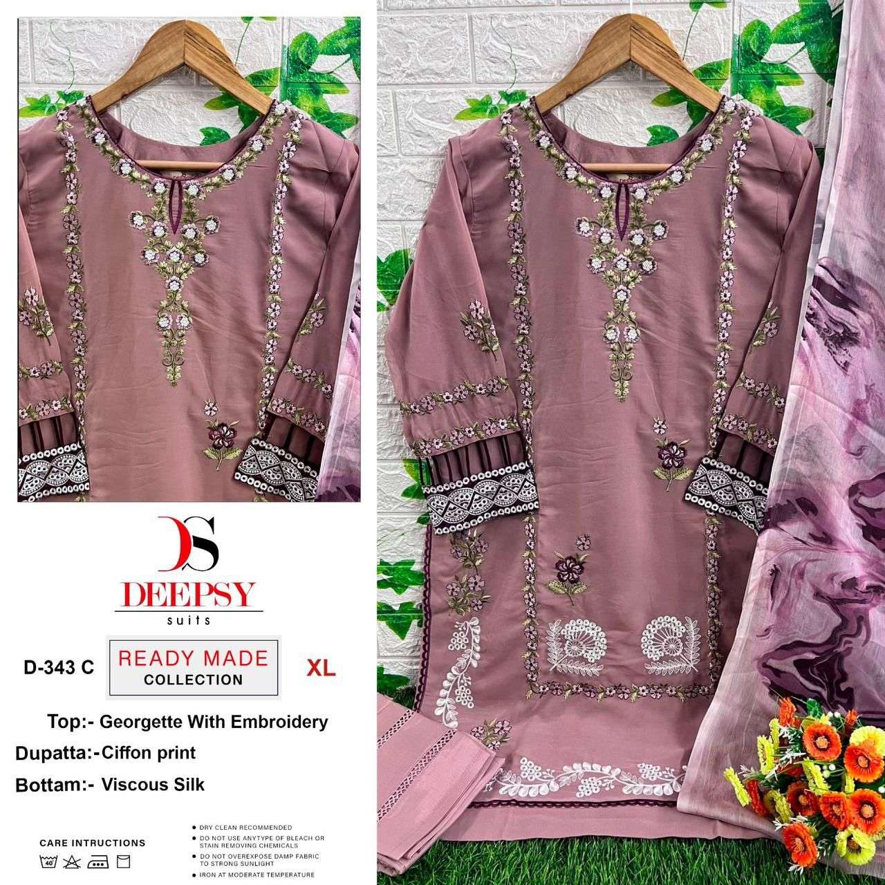 deepsy suits 343 colours readymade collection embroidered wholesale price surat