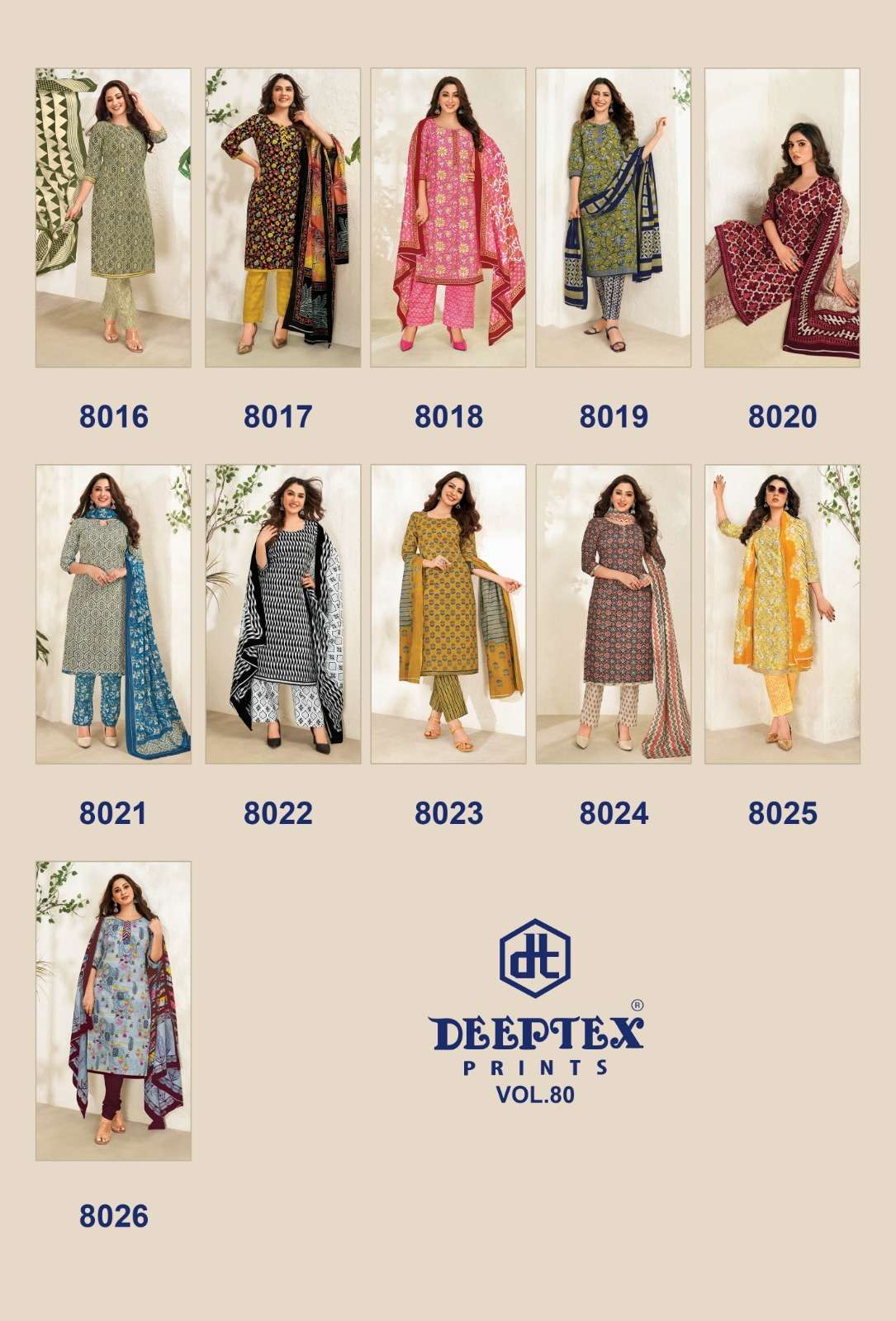 deeptex miss india vol-80 8001-8015 series designer unstitched pakistani salwar kameez wholesaler surat