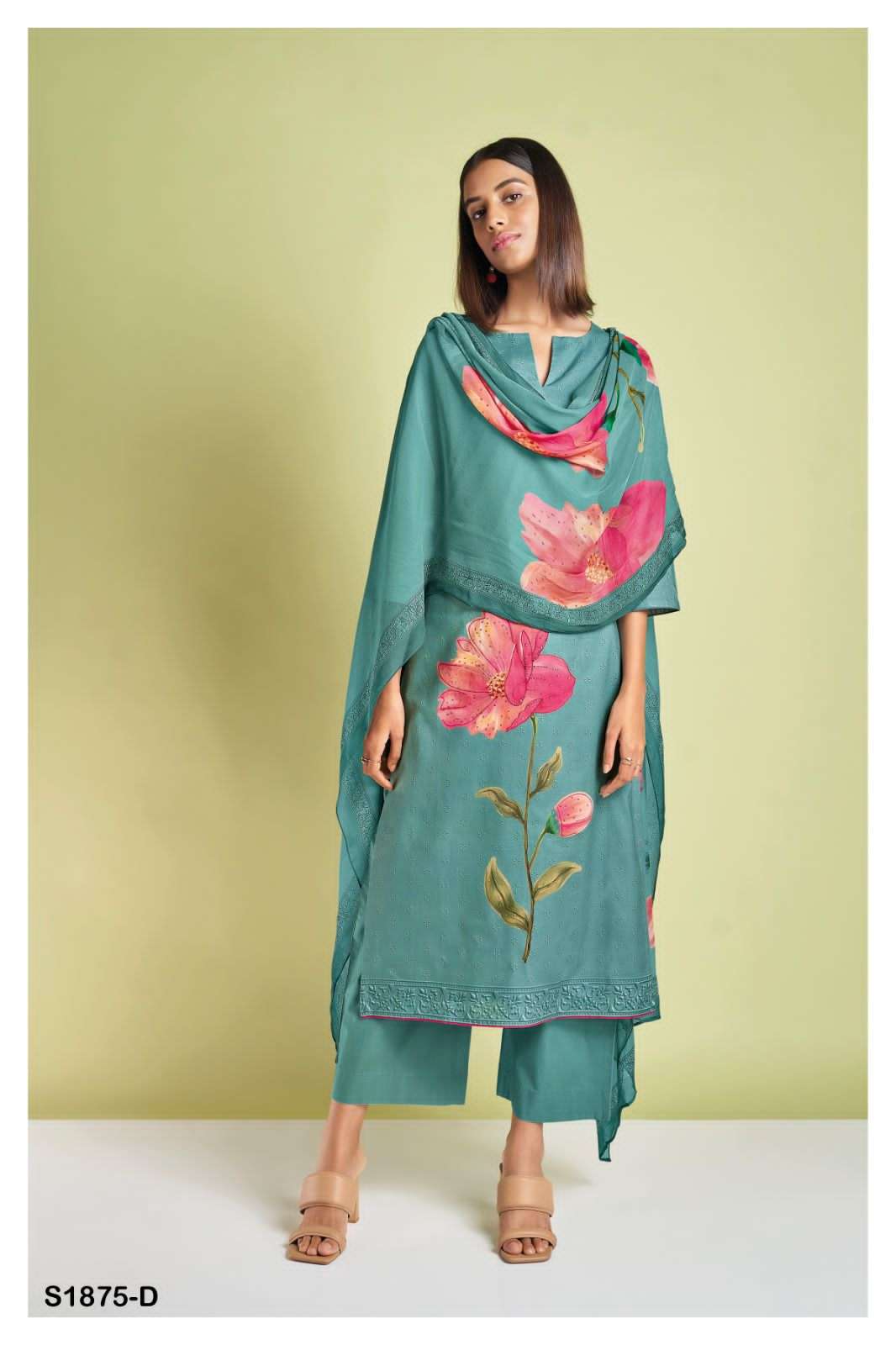 ganga 1875 colour series designer pakistani salwar kameez wholesaler surat gujarat