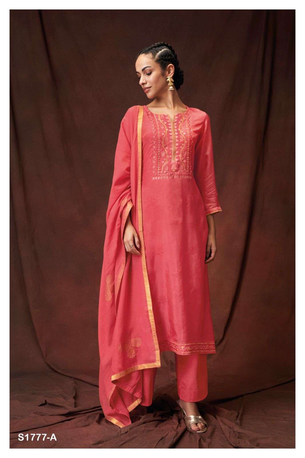 ganga jacinta 1777 colour series designer latest salwar kameez wholesaler surat gujarat