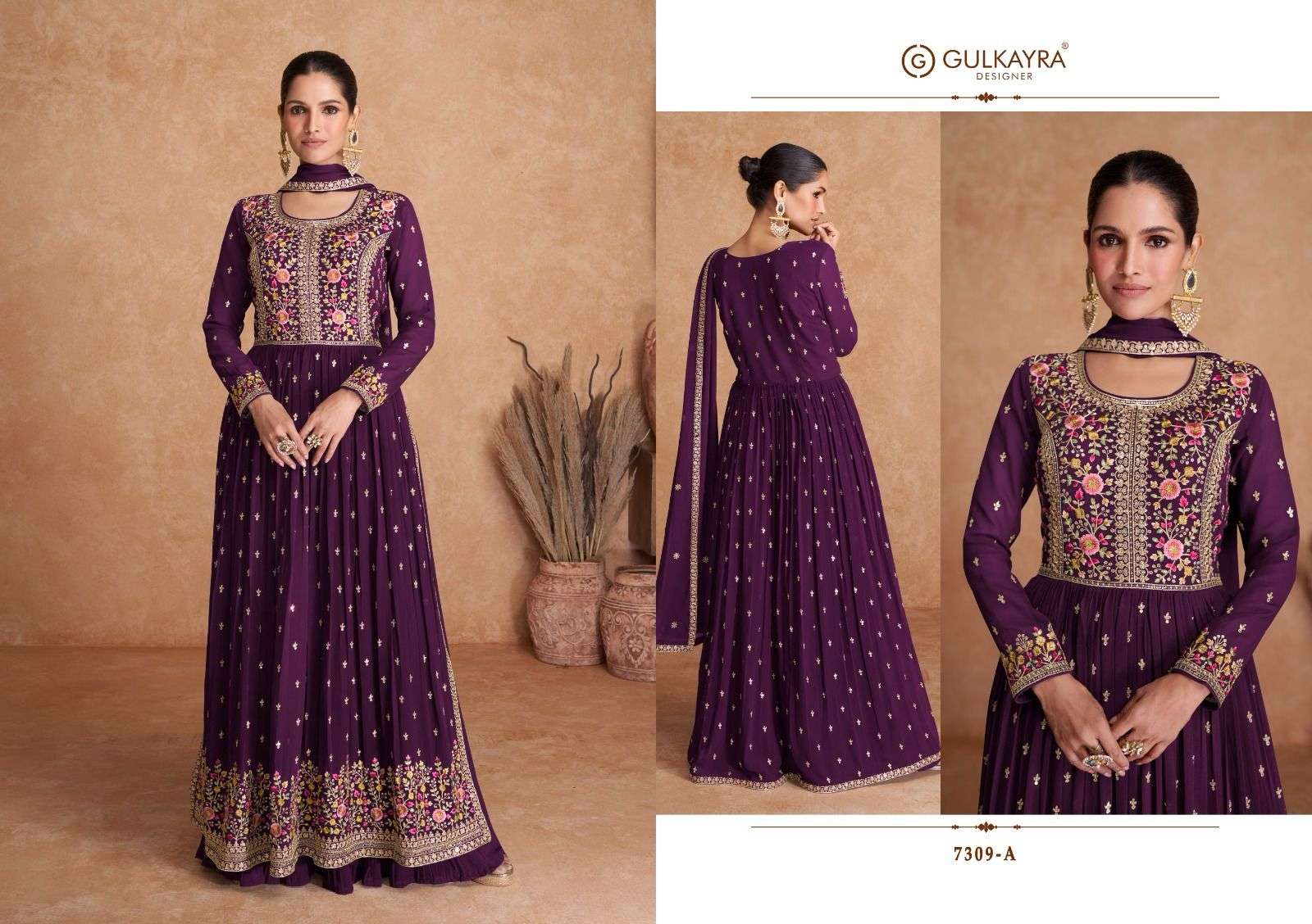 gulkayra saawan 7309 colour series designer readymade wedding salwar kameez wholesaler surat gujarat