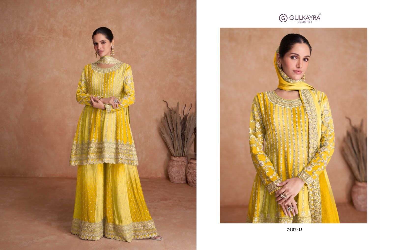 gulkayra vaani vol-2 7407 colour series designer wedding wear salwar kameez wholesaler surat gujarat