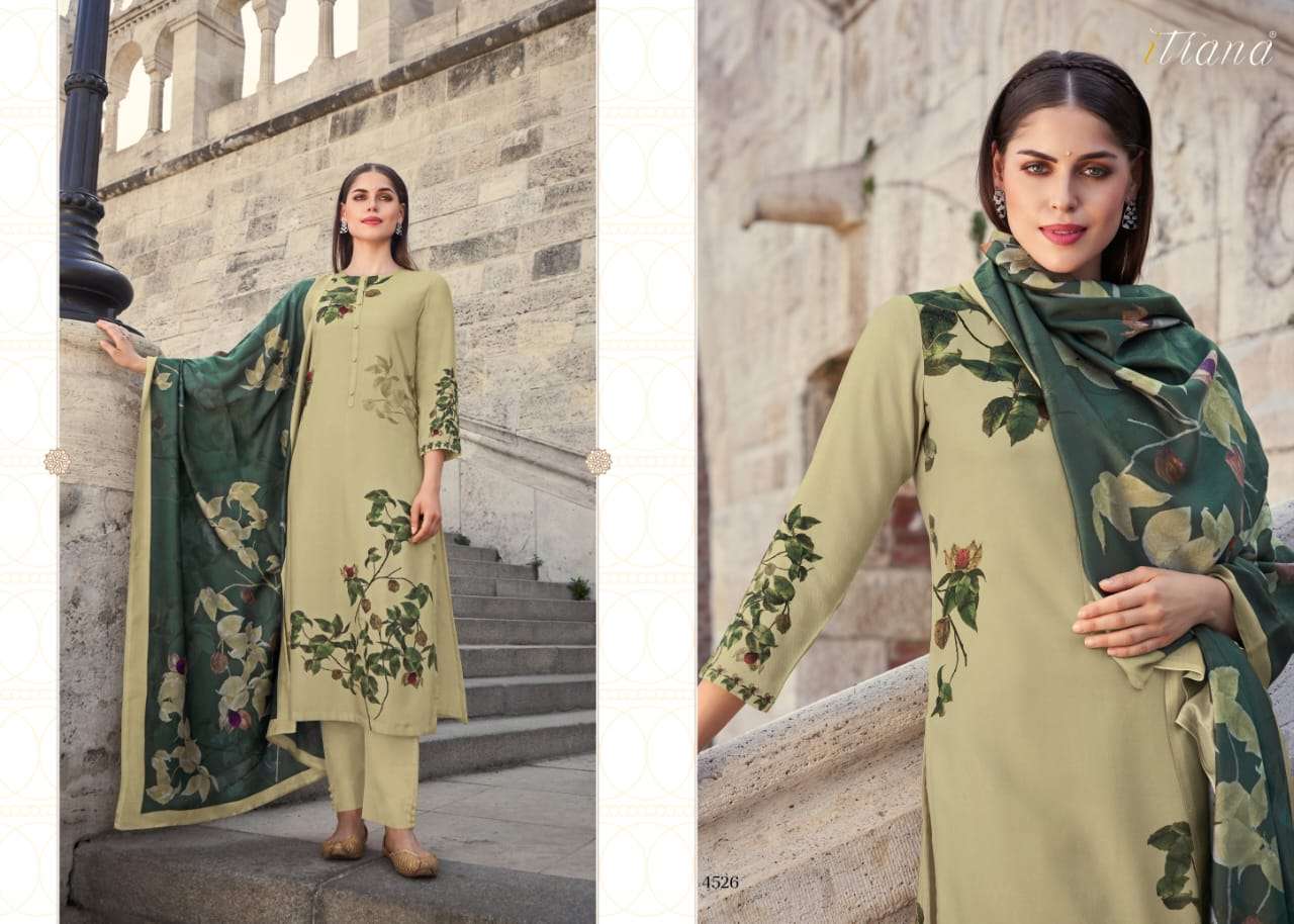 itrana fitoor pure cotton lawn digital printed unstich salwar suits collection wholesale price 