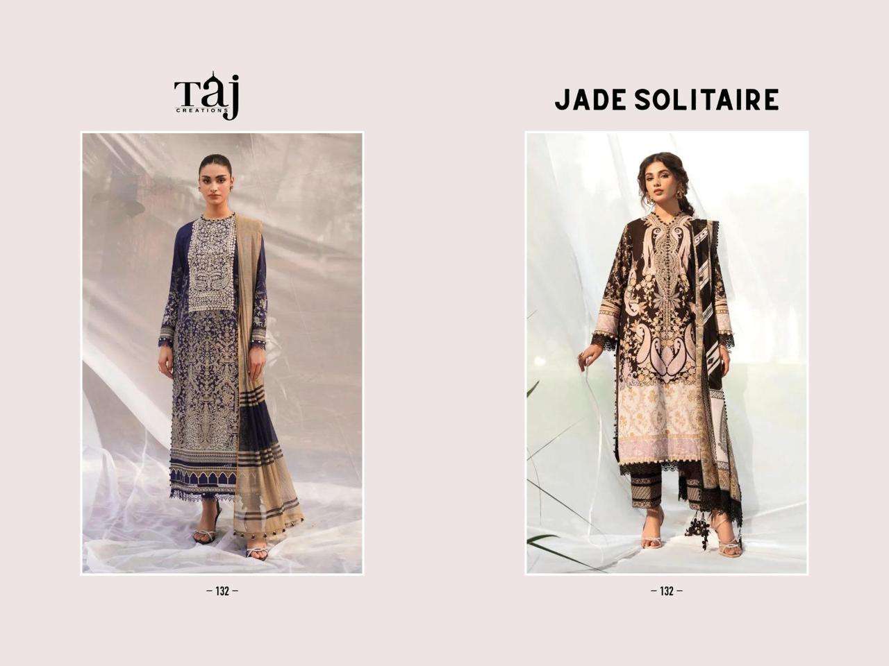 jade solitaire by taj creation pure cotton embroidered pakistani salwar kameez wholesale price 