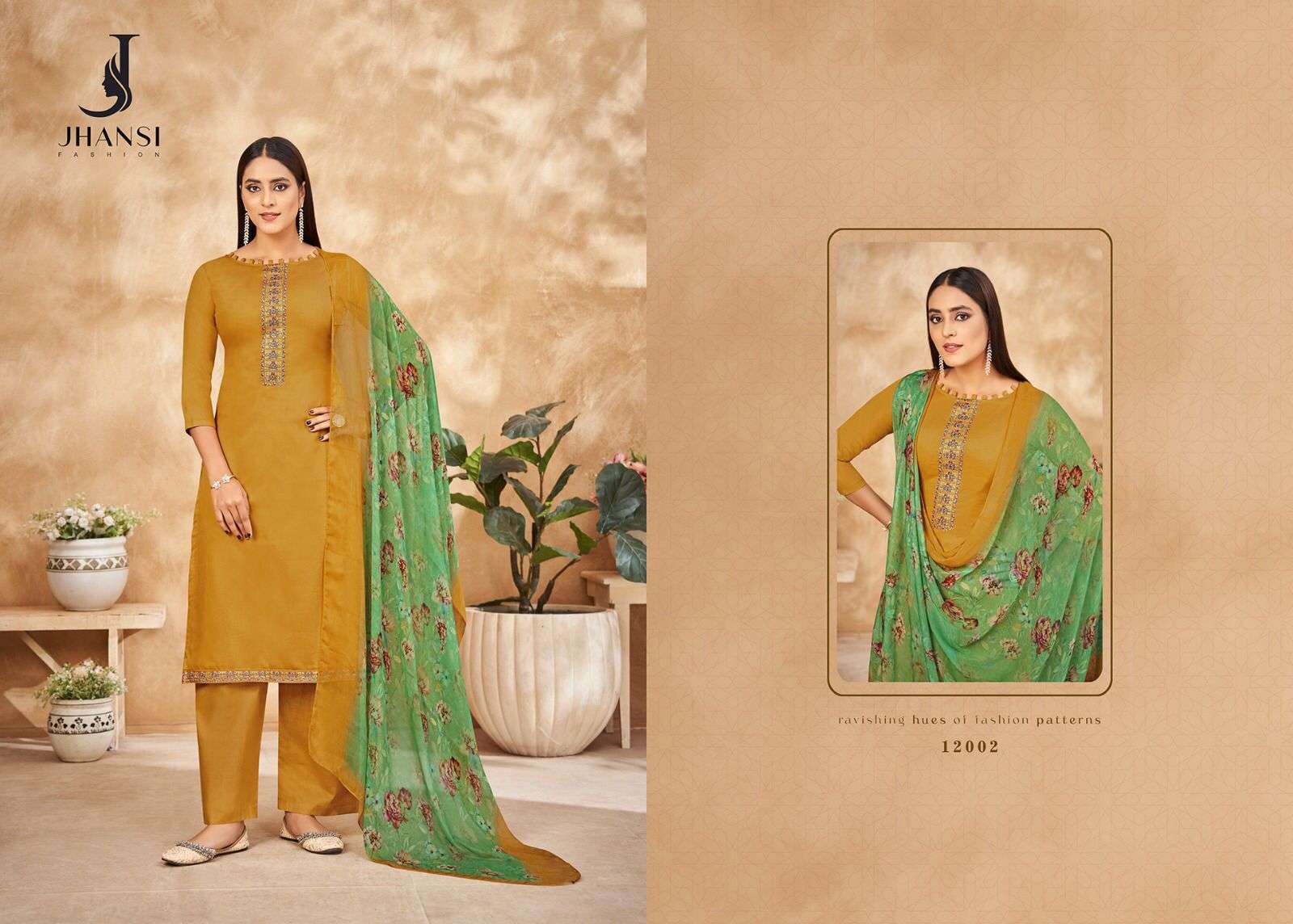 jhansi maharani 12001-12006 series designer fancy latest pakistani salwar kameez wholesaler surat gujarat