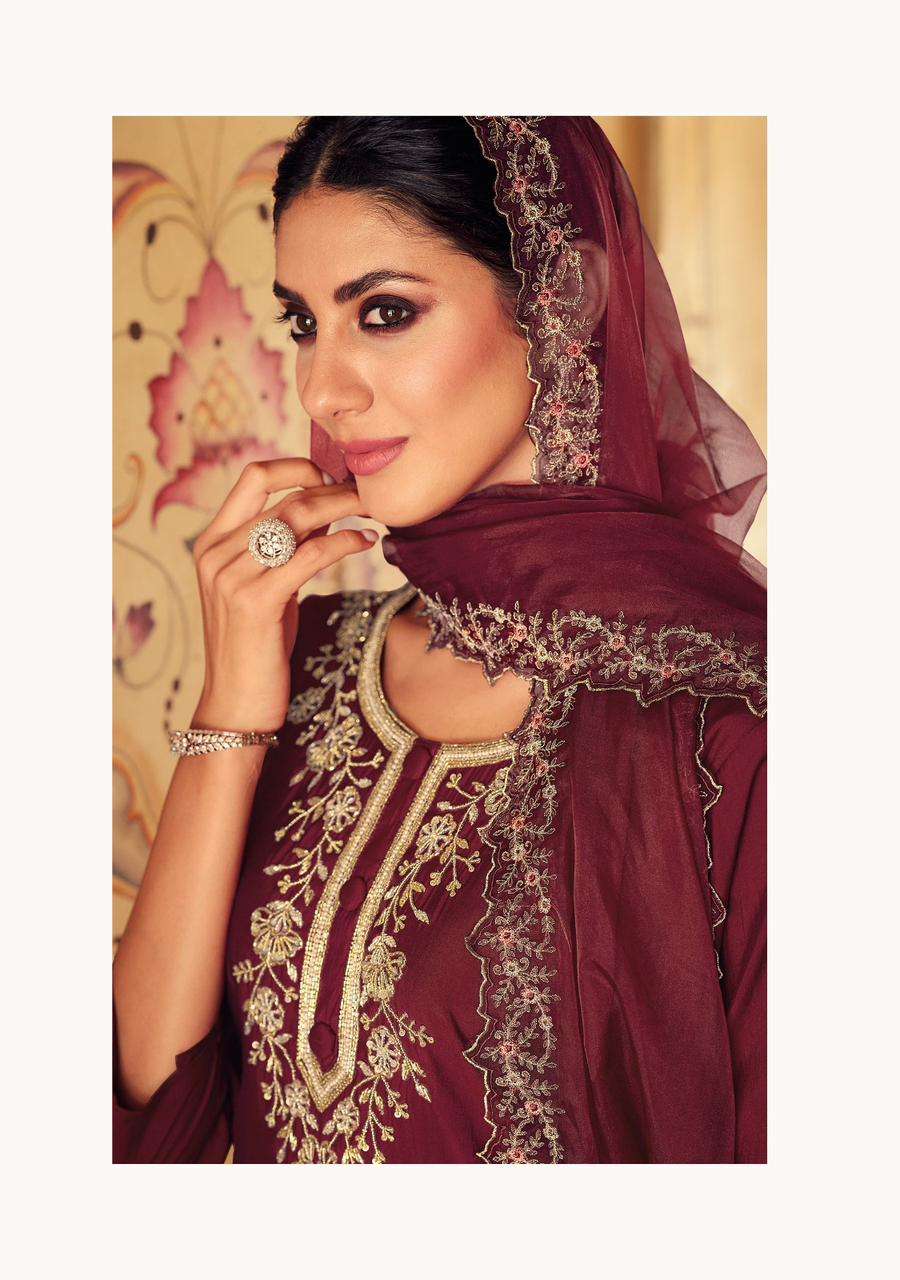 kailee ellan e ishq 41231-41236 series latest wedding wear kurti set wholesaler surat gujarat