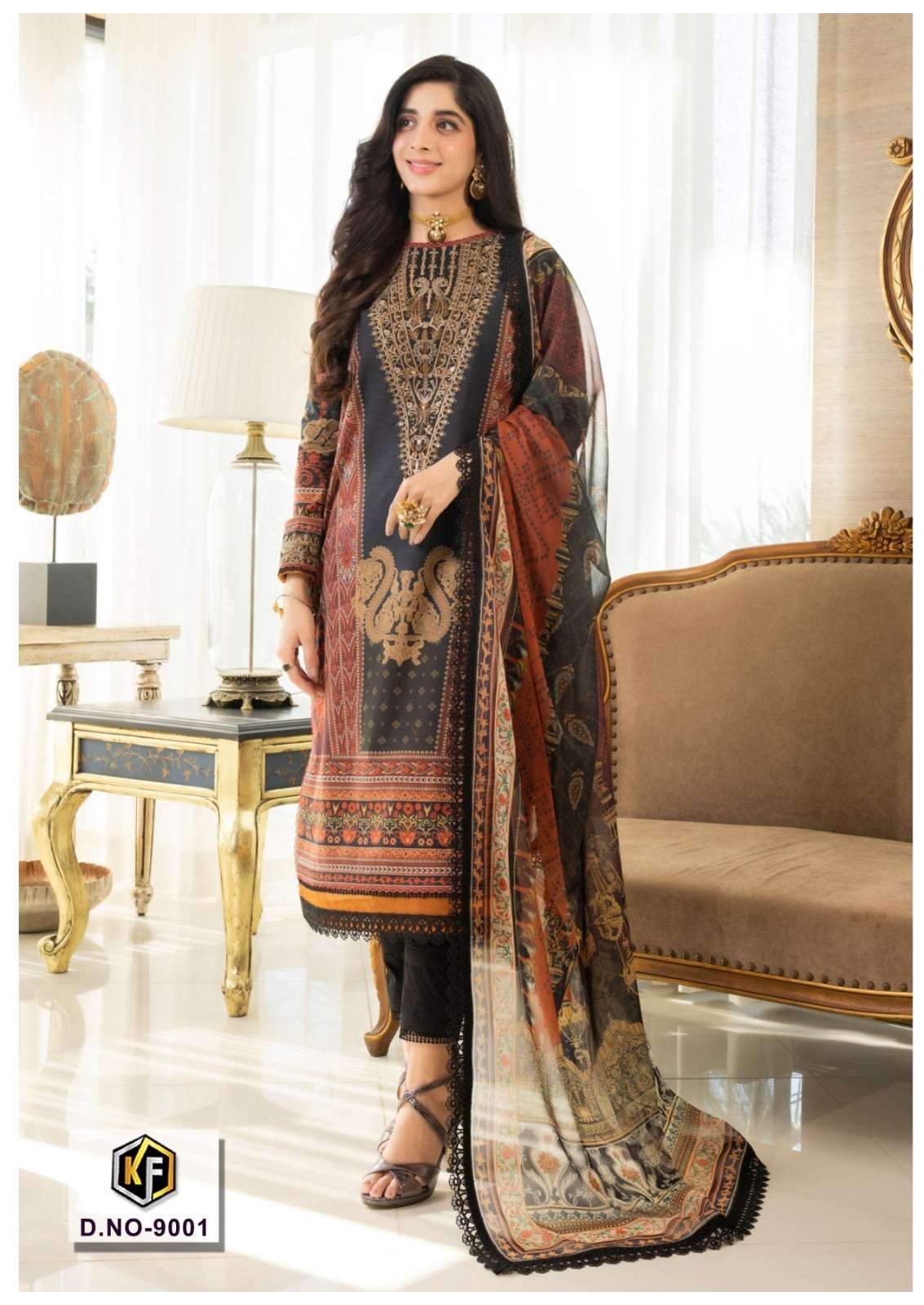 keval sobia nazir 9001-9006 series designer pakistani unstitched salwar kameez wholesale price surat
