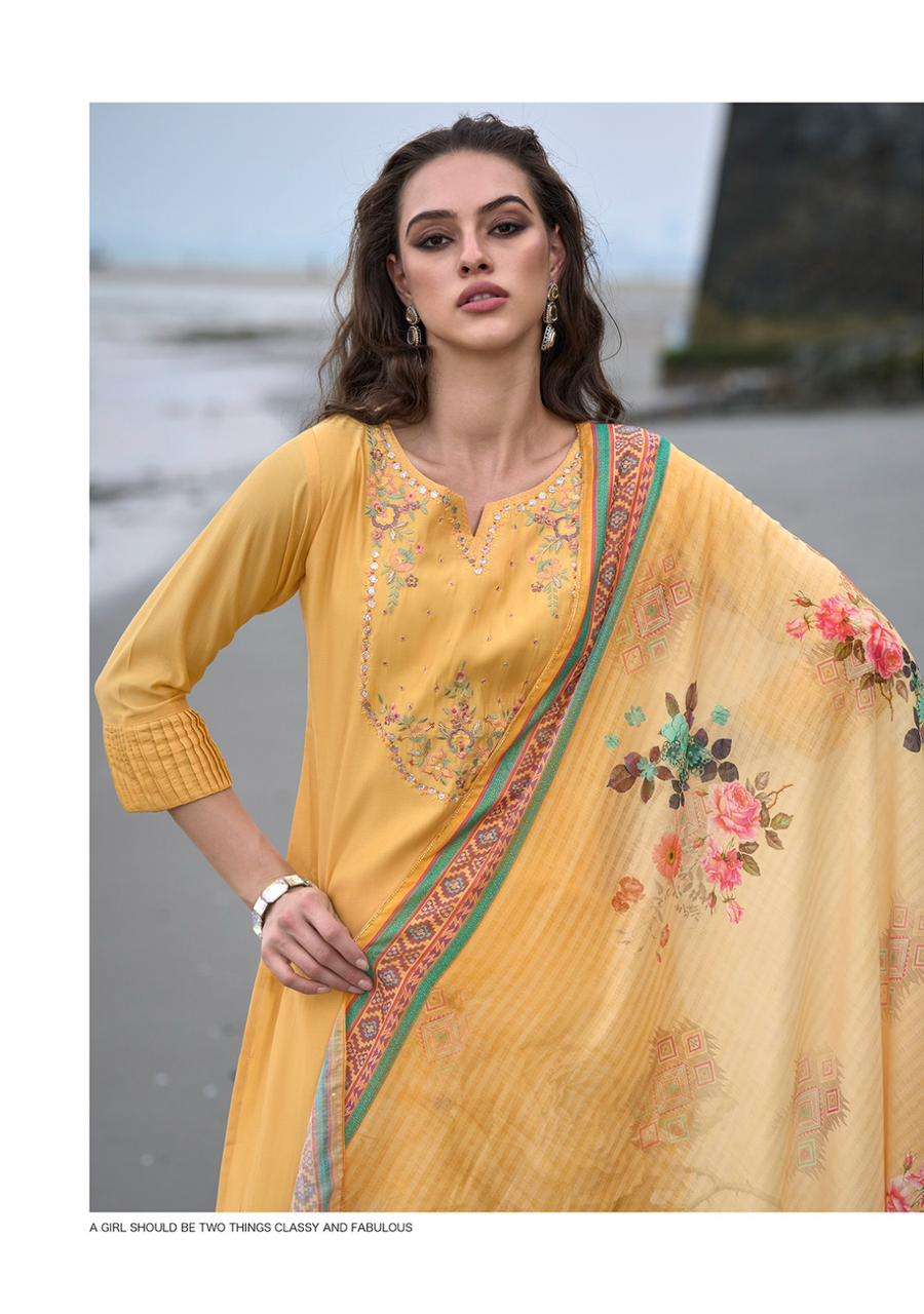 ladies flavour mirza 1001-1006 series designer fancy partywear kurti wholesaler surat gujarat