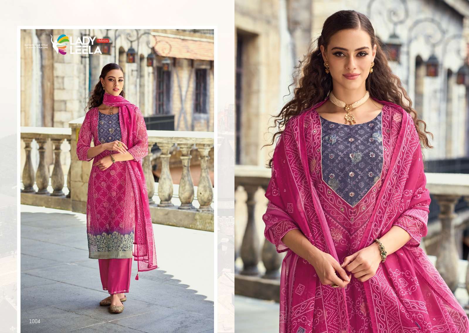 lady leela hinaaz 1001-1004 series ready-to-wear salwar kameez wholesale price surat