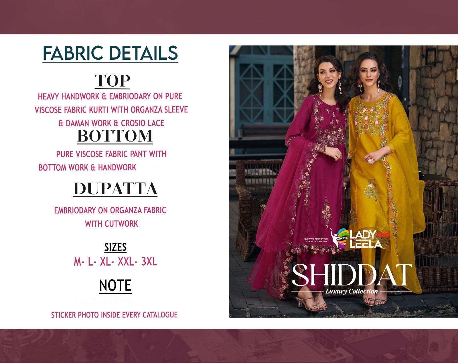lady leela shiddat 1031-1036 series designer wedding kurti set wholesaler surat gujarat