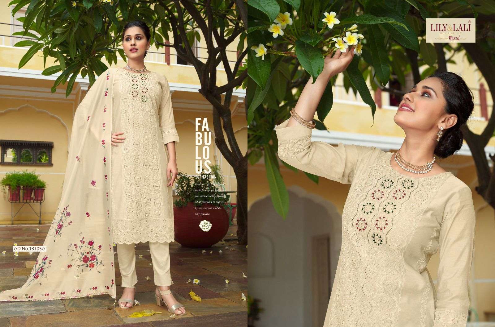 lily & lali chikenkari 13101-13106 series designer pakistani wedding salwar kameez wholesaler surat gujarat