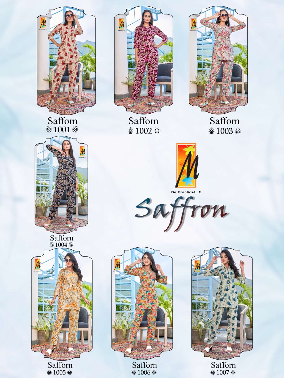 master saffron 1001-1007 series latest designer western cord set wholesaler surat gujarat