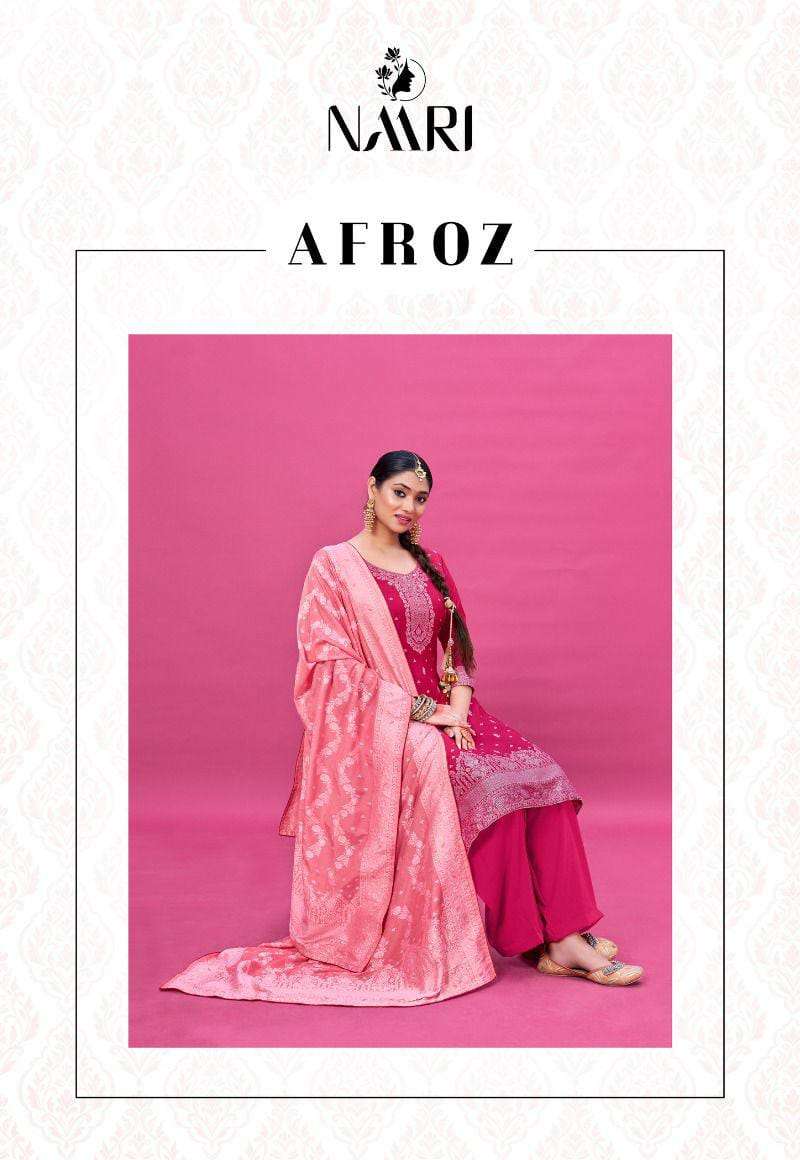 naari afroz 2001-2004 series designer wedding wear plazzo salwar suit wholesaler surat gujarat