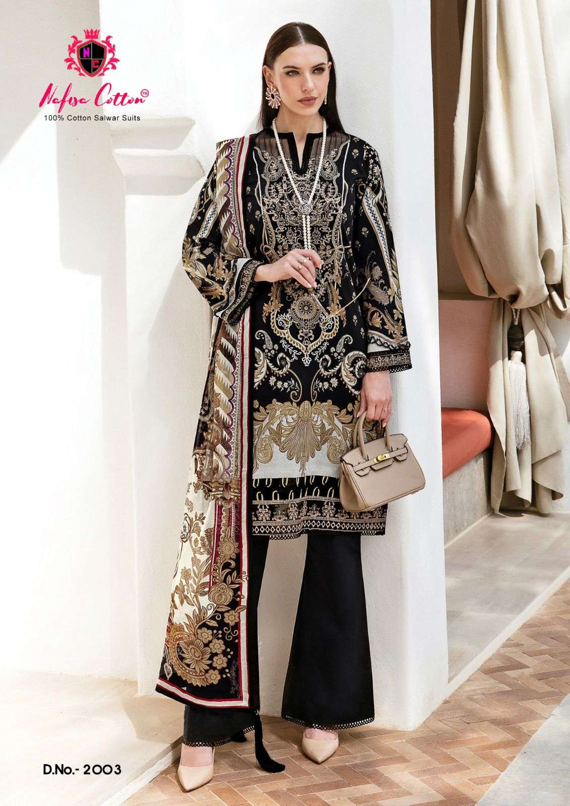 nafisa cotton safina karachi suits vol-2 2001-2006 series latest designe rpakistani suit wholesaler surat gujarat