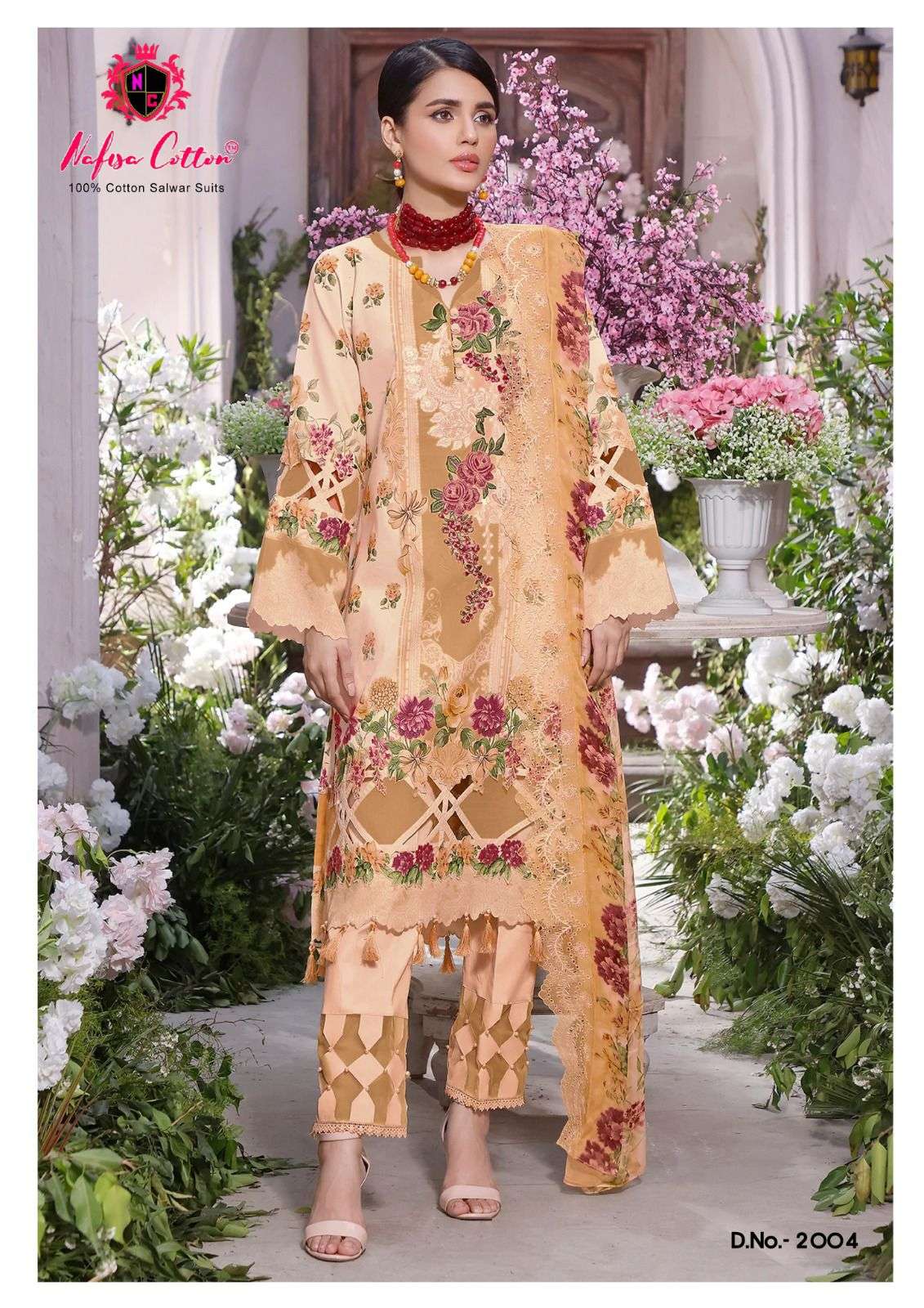 nafisa cotton safina karachi suits vol-2 2001-2006 series latest designe rpakistani suit wholesaler surat gujarat