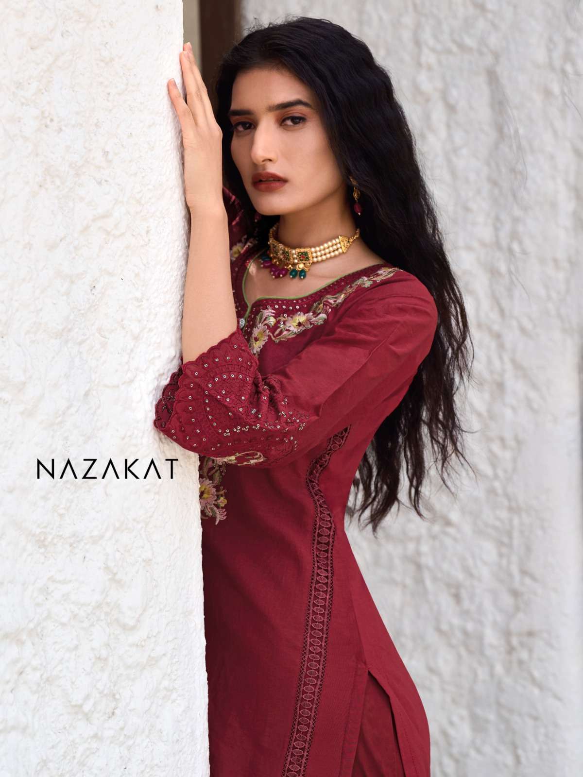 nazakat naazoya 001-004 series latest designer ready to wear salwar suit at wholesale price surat gujarat