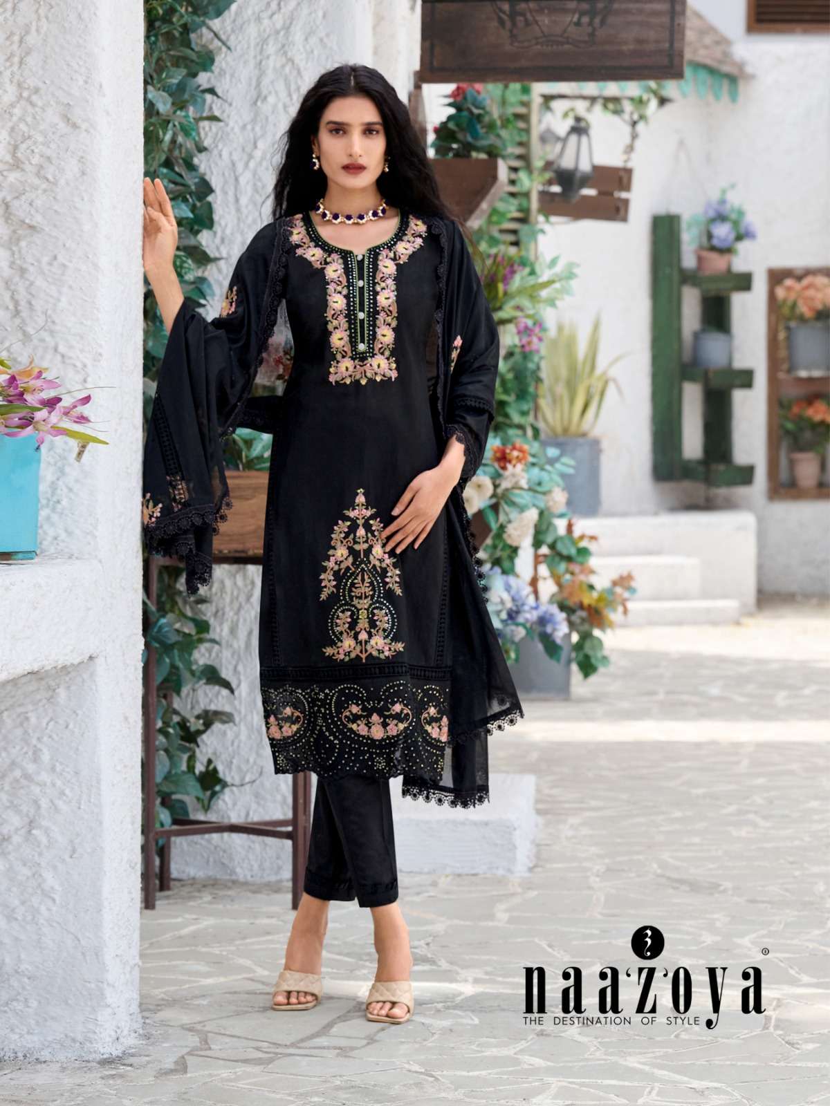 nazakat naazoya 001-004 series latest designer ready to wear salwar suit at wholesale price surat gujarat