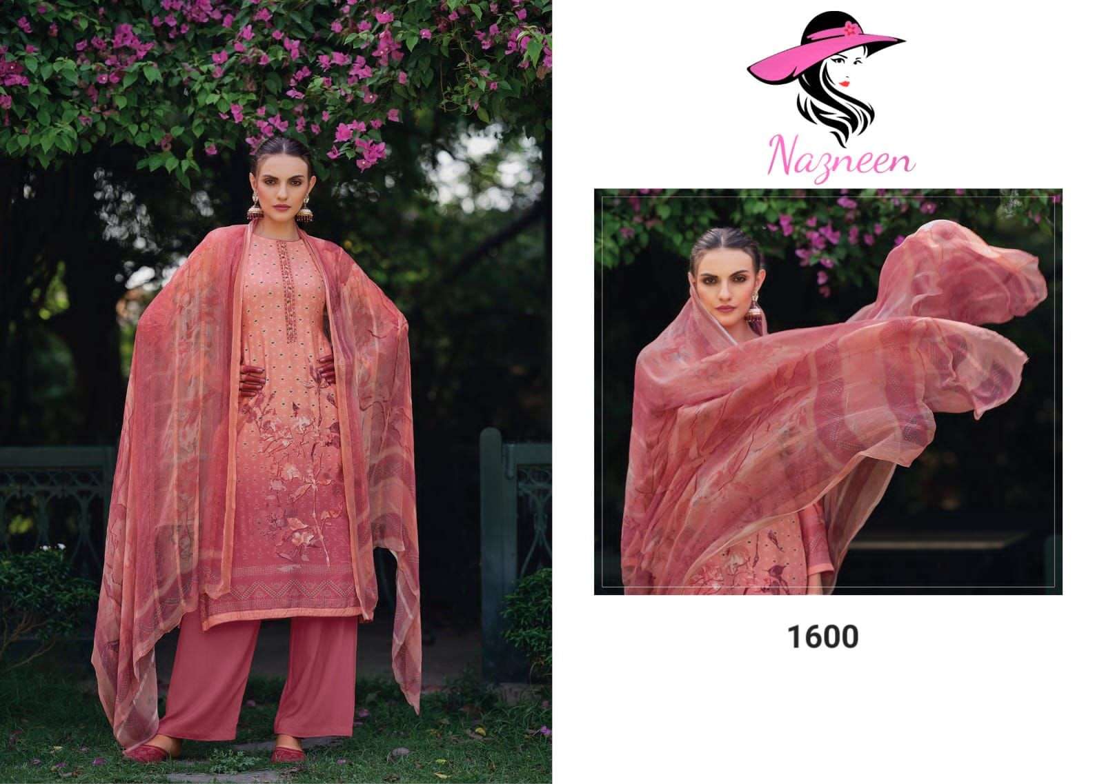 nazneen noor jaha 1599-1604 series designer pakistani salwar kameez wholesaler surat gujarat