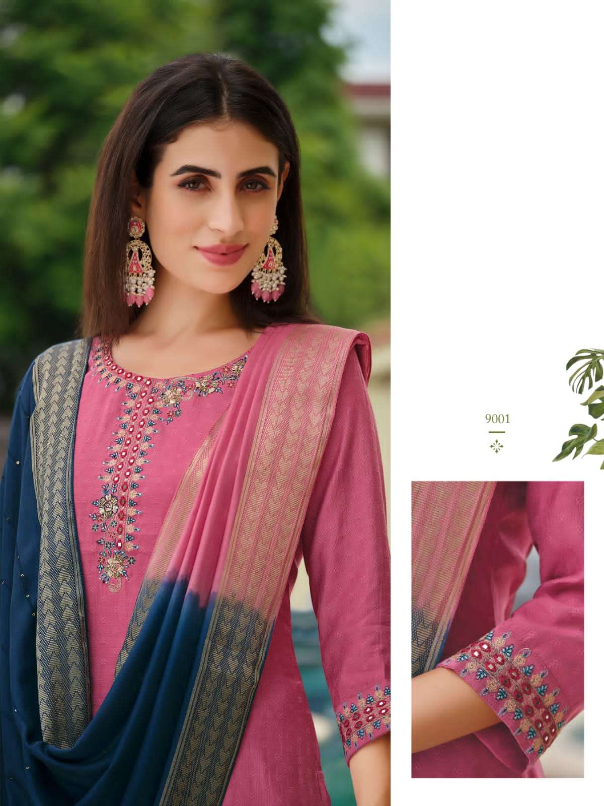 nora 9001-9006 series by karissa viscose silk fancy readymade collection wholesale price surat